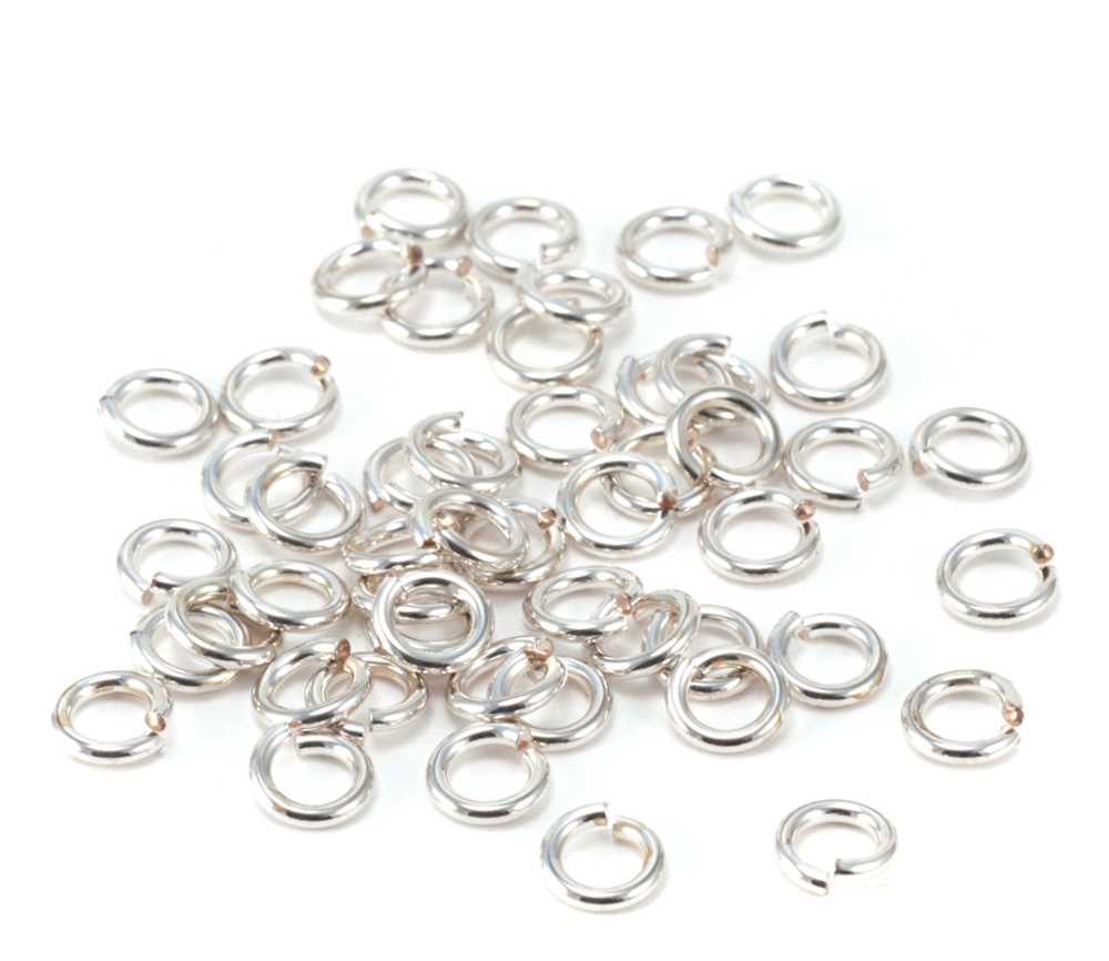 880 Anneaux Ouverts En Acier Inoxydable – Tailles 4 à 10 Mm – Pour Fabrication Et Réparation De Bijoux – Argenté