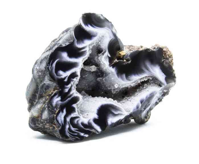 Pendule en Agate noire - Onyx - Cône à 6 facettes - Pendentif pour collier  - NHA Naturolistique