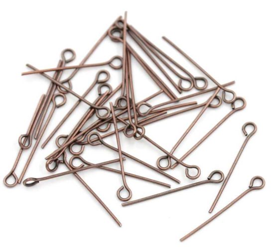 50 Tiges Clous à œillets De 40 Mm – Anthracite – Pour Création De Bijoux Et Accessoires - 4