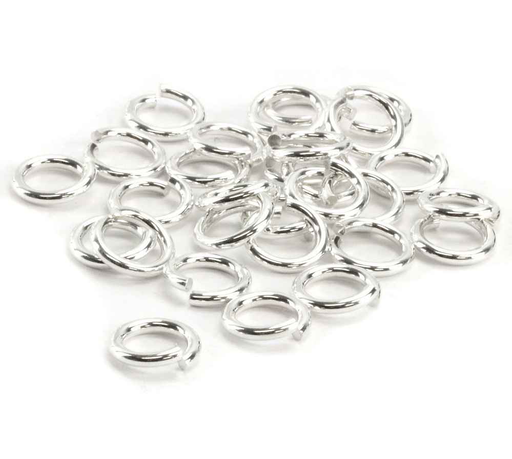 Lot De 250 Anneaux Ouverts En Métal Argenté 4 Mm - Pour Création Bijoux, Perles - Sans Nickel