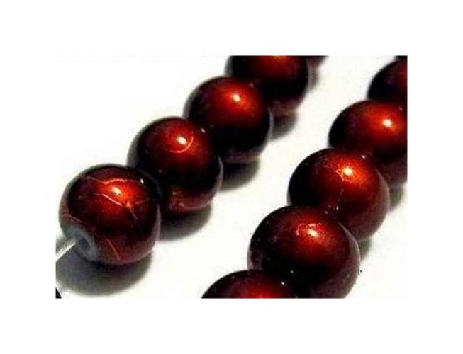 Lot De 30 Perles En Verre Drawbench 6 Mm - Idéales Pour La Création De Bijoux