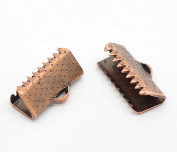 Fermoirs-griffe 13 x 8 mm cuivré
