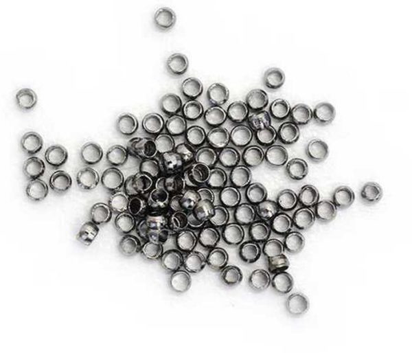 Perles à écraser rondes 2.5mm gunmetal