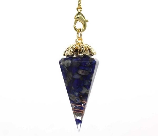 Pendule Orgonite avec Lapis-lazuli