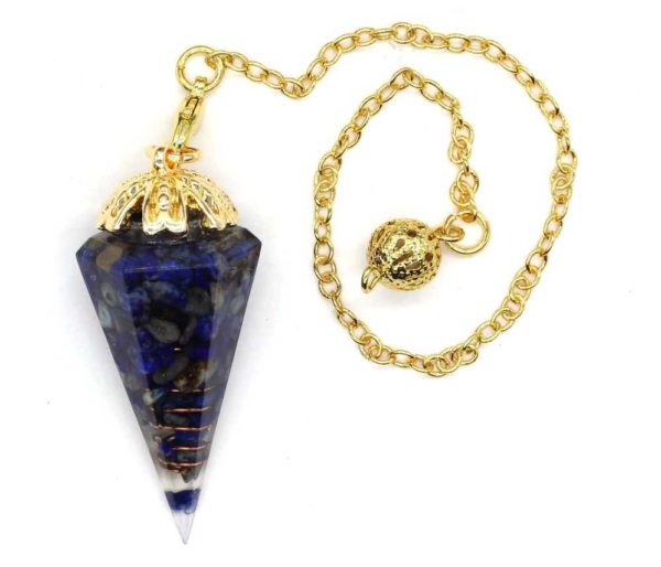 Pendule Orgonite avec Lapis-lazuli