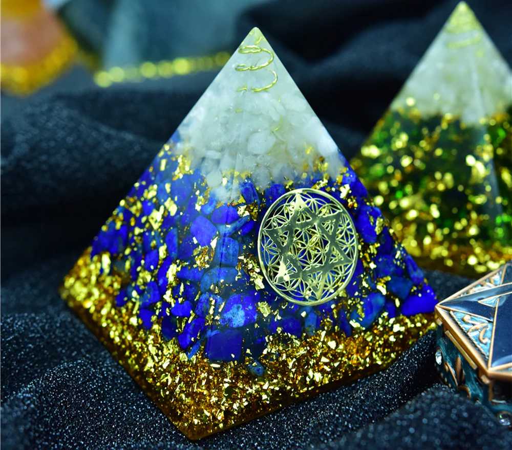 Pyramide Orgonite Lapis Lazuli - Pierre de Santé