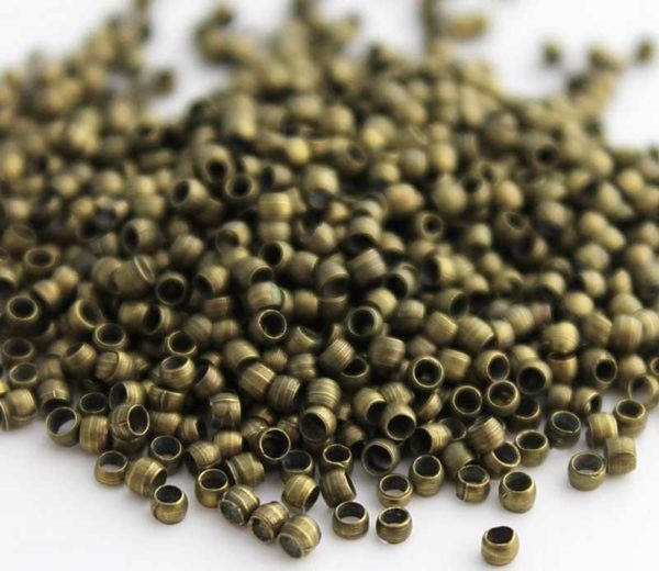 Perles à écraser rondes 3mm bronzé