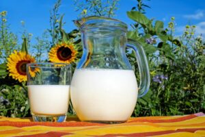 Lait de vache naturel