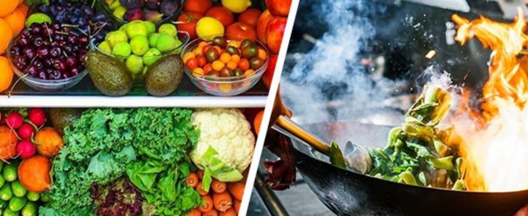 Alimentation crue et vivante vs. Alimentation cuite
