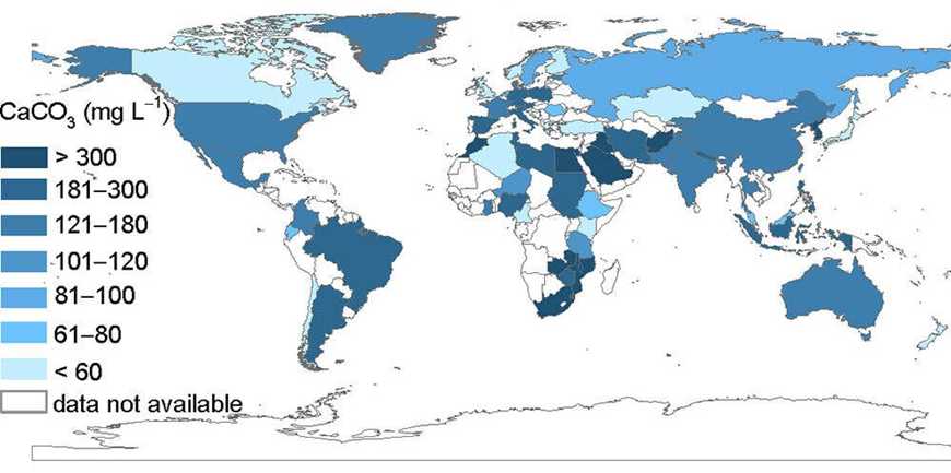 Comment éliminer les microplastiques de notre eau - Carte mondiale de la dureté de l'eau potable